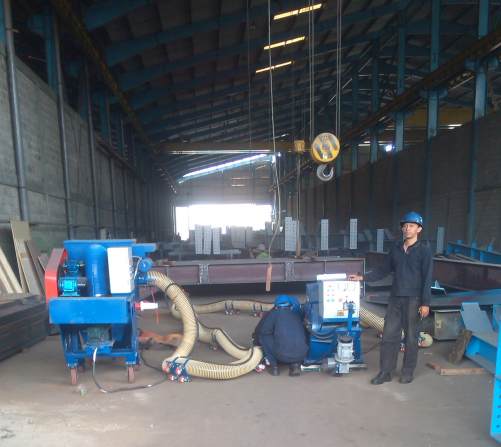 路面移动抛丸机远销国外